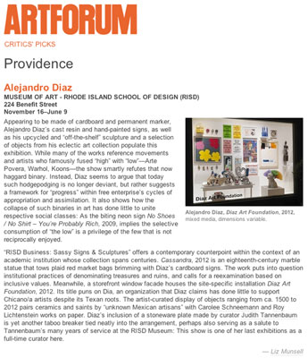 Artforum, March 2013